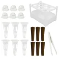 Zimmergewächshaus Anzuchtkasten, Mini Gewächshaus Anzuchtset, 6 Loch Anzuchttöpfe Abnehmbar, Wiederverwendbar Setzling Starter Tabletts, Für Gemüseanbau, Sukkulenten, Hausgärten - Thumbnail 9