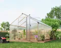 GarveeHome Stabiles begehbares Polycarbonat Gewächshaus 8x12 FT für Garten & Outdoor – Robuster Aluminiumrahmen, abschließbare Tür, Dachfenster – Ideal für Terrasse, Rasen, Pflanzenanzucht - Thumbnail 9