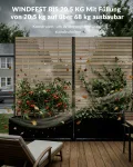 Hochbeet Metall mit Sichtschutz, 119 x 41 x 185 cm Pflanzkasten mit Rollen, 33 cm tiefes Pflanzbeet, Pflanzkübel Pflanzkasten für Gemüse, Kräuter und Blumen, wetterfest für Garten, Balkon und Terrasse - Thumbnail 4
