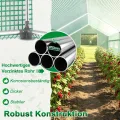 Froadp Gewächshaus Begehbar 4,5x2x2m, Foliengewächshaus Garten mit Verzinktem Stahlrahmen, UV-beständige PE Folie, Tomatenhaus mit Fenstern & Tür, Pflanzengewächshaus für Gemüse, Tomaten & Blumen - Thumbnail 4