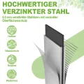 Metall Hochbeet Rechteckig 300x120x58 cm, stabil & rostfrei, wetterfest, langlebiges Gartenbeet für Gemüse, Kräuter & Blumen, Balkon & Terrasse – Silber - Thumbnail 4