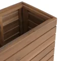 Mendler Pflanzkasten HWC-L21, Hochbeet Pflanzkübel Blumentopf, eckig 77x63x23cm Outdoor Akazie Holz FSC®-Zertifiziert - Hellbraun - Thumbnail 9
