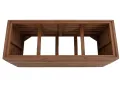 Mendler Pflanzkasten HWC-L21, Pflanzkübel Blumentopf Hochbeet, eckig 41x63x23cm Outdoor Akazie Holz FSC®-Zertifiziert - Hellbraun - Thumbnail 9