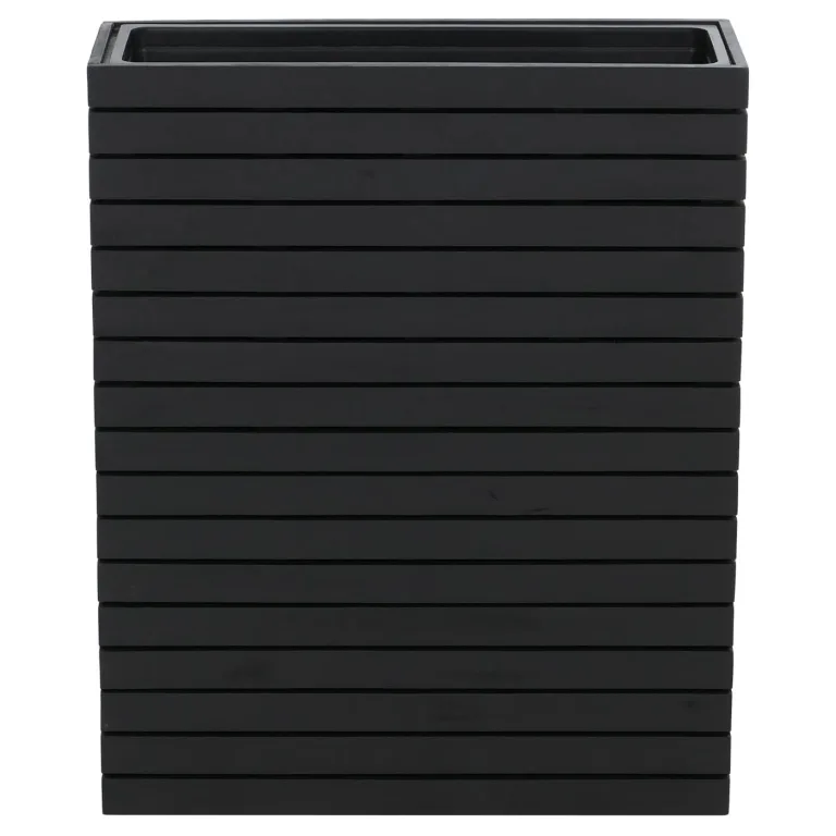 Mendler Pflanzkasten HWC-L21, Hochbeet Pflanzkübel Blumentopf, eckig 77x63x23cm Outdoor Akazie Holz FSC®-Zertifiziert - schwarz – Bild 6