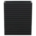 Mendler Pflanzkasten HWC-L21, Hochbeet Pflanzkübel Blumentopf, eckig 77x63x23cm Outdoor Akazie Holz FSC®-Zertifiziert - schwarz - Thumbnail 6