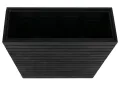 Mendler Pflanzkasten HWC-L21, Hochbeet Pflanzkübel Blumentopf, eckig 77x63x23cm Outdoor Akazie Holz FSC®-Zertifiziert - schwarz - Thumbnail 7