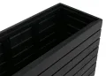 Mendler Pflanzkasten HWC-L21, Hochbeet Pflanzkübel Blumentopf, eckig 77x63x23cm Outdoor Akazie Holz FSC®-Zertifiziert - schwarz - Thumbnail 9