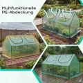 COWVIE Mini-Gewächshaus, 1,8 x 0,9 x 0,9 m, mit 2 Reißverschlusstüren, wasserabweisend, UV-beständig, für Blumen, Gemüse und Kräuter, grün - Thumbnail 4