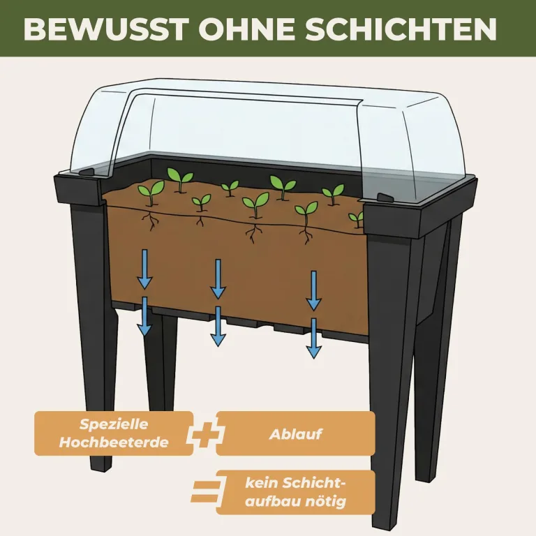 Green Home Hochbeet Set XXL 107 x 100 x 50 cm Balkon-Hochbeet mit Abdeckung als Frühbeet nutzbar inklusive Saatgut und Dünger Pflanzkasten aus Kunststoff für Kräuter und Gemüse – Bild 8