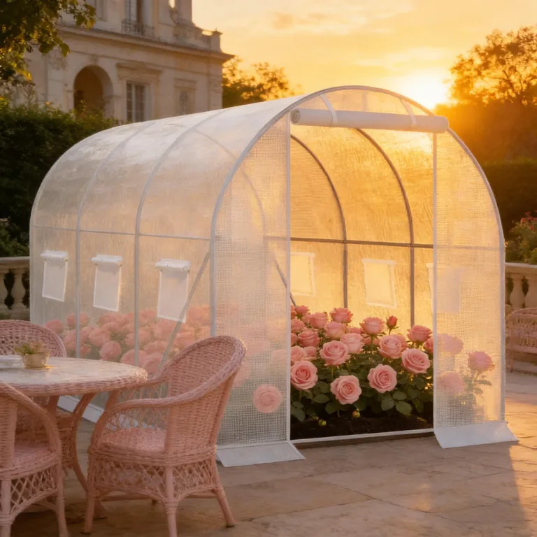 Großes begehbares Gewächshaus 200x300x190 cm – Winterfest, Rolltür & 6 Fenster, verzinktes Stahlgestell, Moskitonetz – als Tomatenhaus für Gemüse & Kräuter, Weiß – Bild 7