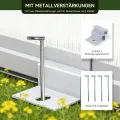 Gewächshaus Aluminium für den Garten | 177*300*193 cm | Vielseitig nutzbar als Treibhaus Gartenhaus Winterfest Aufzucht Tomatenhaus Frühbeet und Pflanzenhaus Weiß - Thumbnail 5