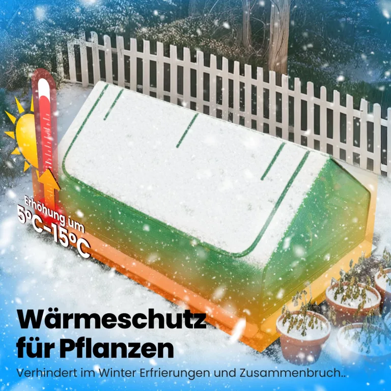 Quictent Ersatz-Abdeckung für Hochbeet,Grün-Transparent,2 Reißverschlussfenster,240x120x30 cm,Grün (Nur Abdeckung – Bild 2