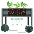 Hochbeet aus Metall, Verzinkter Stahl Rostfrei, 116x60x80 cm Hochbeet für Garten, Terrasse & Balkon, Pflanzkasten für Gemüse, Kräuter und Blumen, Langlebiges Pflanzbeet - Thumbnail 7