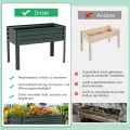 Hochbeet aus Metall, Verzinkter Stahl Rostfrei, 116x60x80 cm Hochbeet für Garten, Terrasse & Balkon, Pflanzkasten für Gemüse, Kräuter und Blumen, Langlebiges Pflanzbeet - Thumbnail 8