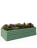 Acekool Hochbeet Metall 240x120x60CM—Quadratisch,Hochbeete Für Garten Und Gemüsegarten, Gemüse & Pflanzen, Ideal Für Gemüse, Kräuter & Blumen, Grün - Thumbnail 1
