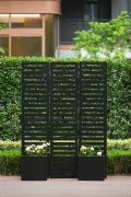 Acekool Pflanzkasten Metall Mit Rankgitter 133x70x180 cm—3-Teilig, Klappbarer, Als Rankhilfe Für Kletterpflanzen, Gemüse & Blumen, Wetterfest & Einfache Montage, Schwarz - Thumbnail 5