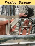 Gewächshaus-Klemmbeschläge, Folienklemme Zubehör für Folientunnel Kunststoff Mulchfolie Befestigung - Thumbnail 4