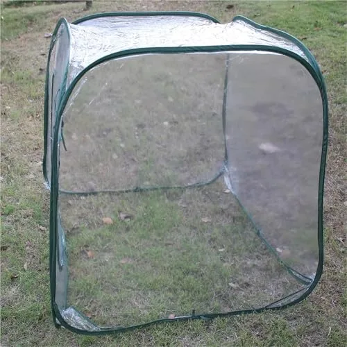 GewäChshaus Treibhaus Tomatenhaus 98X98X98cm PVC Faltbare Gewächshaus Wintergarten Mini Gewächshaus Garten Abdeckung – Bild 10