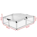 GFP Frühbeetkasten 103 x 132 cm Frühbeetaufsatz Caro, Aluminium mit Polycarbonat Doppelstegplatten - Thumbnail 3