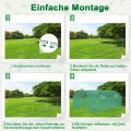 XMTECH Gewächshaus 3x4m 12m², Foliengewächshaus mit 4 Fenstern & Tür, Tomaten Gewächshaus, reißfeste UV-Folie, verzinkter Stahlrahmen, Insektenschutz, wetterfest & frostgeschützt für Gartenpflanzen - Thumbnail 6