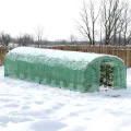 XMTECH Gewächshaus 3x8m 24m², Foliengewächshaus mit 8 Fenstern, Tomaten Gewächshaus, langlebige Schutzfolie, Stabiler Stahlrahmen, Wind- & frostfest, einfacher Aufbau für ganzjähriges Gärtnern - Thumbnail 9
