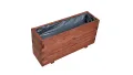 XXL Pflanzkübel Holz 100 cm – Extra Stabiler Blumenkasten Rechteckig, Wetterfester Pflanzkasten für Balkon, Terrasse & Garten, Hochbeet aus 3 cm Massivholz D26 (Eiche, 100x30x55 cm) - Thumbnail 9
