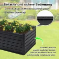 Hochbeet Metall 190x90x64 cm, Hochbeete aus Verzinktes Stahl, Wetterfest, Rostgeschützt, Sicherheitskante, Offener Boden, Pflanzkasten für Garten, Blumen, Gemüse & Kräuter, Anthrazit - Thumbnail 7