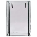 Tomaten-Gewächshaus mit Stahlrohrrahmen und PVC-Folie 102 x 52 x 150 cm für Balkon Terrasse Garten mit Rolltür und Belüftung ideal für Gemüseanbau, Pflanzenschutz und Kräuterüberwinterung - Thumbnail 3