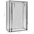 Tomaten-Gewächshaus mit Stahlrohrrahmen und PVC-Folie 102 x 52 x 150 cm für Balkon Terrasse Garten mit Rolltür und Belüftung ideal für Gemüseanbau, Pflanzenschutz und Kräuterüberwinterung - Thumbnail 5