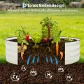 Hochbeet Metall 2er Set 120x60x30 cm – Pflanzkasten aus verzinktem Stahl für Garten & Balkon – Wetterfestes Beet für Gemüse, Kräuter & Blumen, Rostfrei & Stabil, Weiß - Thumbnail 2