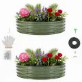 Hochbeet Metall 2er Set 120x60x30 cm – Pflanzkasten aus verzinktem Stahl für Garten & Balkon – Wetterfestes Beet für Gemüse, Kräuter & Blumen, Rostfrei & Stabil, Weiß - Thumbnail 10