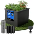 Hochbeet-Set|170x45x80cm|Metall-Hochbeet mit Einlegeboden|Pulverbeschichteter, verzinkter Stahl|Mit Schneckenbarriere und Wühlmausgitter|Inkl. 10 Pflanzsticks - Thumbnail 10