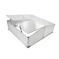 Frühbeet mit 4 Deckeln aus Polycarbonat und Aluminiumrahmen, 108 x 41 x 110 cm, UV-beständig und wetterfest, ideal für Gemüse, Blumen, Setzlinge, Balkon, Garten und Frostschutz - Thumbnail 6