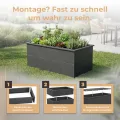 Hochbeet-Set|170x90x80cm|Metall-Hochbeet mit Einlegeboden|Pulverbeschichteter, verzinkter Stahl|Mit Schneckenbarriere und Wühlmausgitter|Inkl. 10 Pflanzsticks - Thumbnail 5