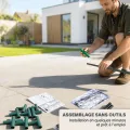 Outsunny Mini-Gewächshaus mit Pflanztasche, aufrollbare Tür, tragbares Mini-Gewächshaus für Balkon, Terrasse, Patio, Garten, 68 x 50 x 70 cm, Dunkelgrün - Thumbnail 6