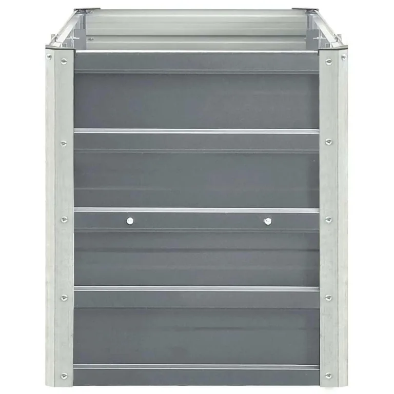 Hochbeet aus Metall Modulares Hochbeete-Kit Rostfreie Hochbeete für Garten aus Premium Zn-Al-Mg Stahl Hoch Gemüsebeet 240×40×45 cm Grau – Bild 3