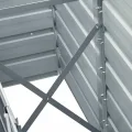 Hochbeet aus Metall Modulares Hochbeete-Kit Rostfreie Hochbeete für Garten aus Premium Zn-Al-Mg Stahl Hoch Gemüsebeet 240×40×45 cm Grau - Thumbnail 5