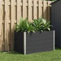 vidaXL Hochbeet Schwarz 150 x 100 x 91 cm, Gartenpflanzkasten, rostbeständig, wetterfestes Behälter, modern für Kräuter und Blumen - Thumbnail 2