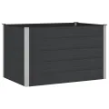 vidaXL Hochbeet Schwarz 150 x 100 x 91 cm, Gartenpflanzkasten, rostbeständig, wetterfestes Behälter, modern für Kräuter und Blumen - Thumbnail 1