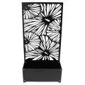 Pflanzkasten mit Rankgitter aus Metall, schwarz, 60x24x24 cm, mit Rankhilfe 122 cm hoch, Blumenkasten mit Spalier, Hochbeet mit Sichtschutz - Thumbnail 7