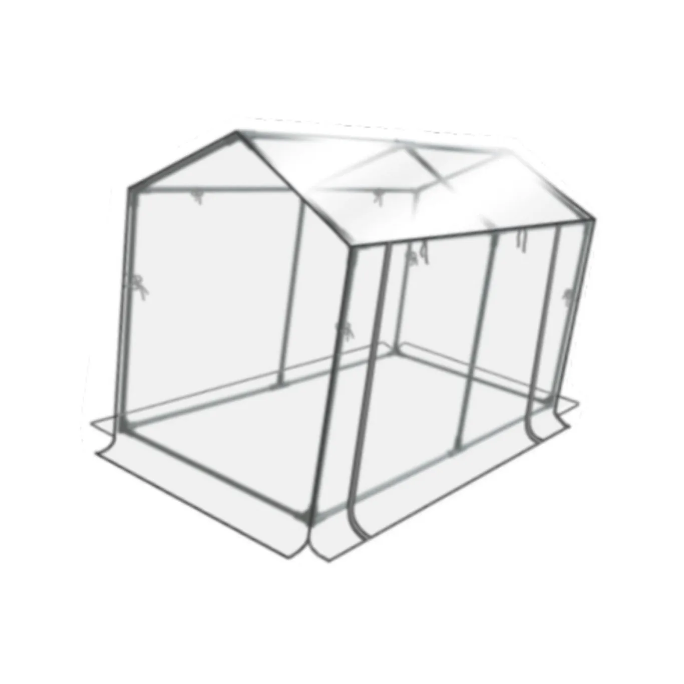 Mini Gewächshaus Zelt Set – Robuste und langlebige Konstruktion für zuverlässigen Indoor und Outdoor Gartenbau von Pflanzen und Blumen – Tragbares Gewächshaus, Transparent, 120 x 60 x 78 cm - Bild 1