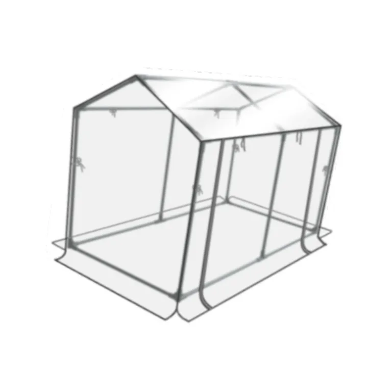 Mini Gewächshaus Zelt Set – Robuste und langlebige Konstruktion für zuverlässigen Indoor und Outdoor Gartenbau von Pflanzen und Blumen – Tragbares Gewächshaus, Transparent, 120 x 60 x 78 cm – Bild 1