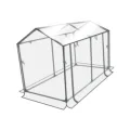 Mini Gewächshaus Zelt Set – Robuste und langlebige Konstruktion für zuverlässigen Indoor und Outdoor Gartenbau von Pflanzen und Blumen – Tragbares Gewächshaus, Transparent, 120 x 60 x 78 cm - Thumbnail 3