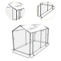 Mini Gewächshaus Zelt Set – Robuste und langlebige Konstruktion für zuverlässigen Indoor und Outdoor Gartenbau von Pflanzen und Blumen – Tragbares Gewächshaus, Transparent, 120 x 60 x 78 cm - Thumbnail 9