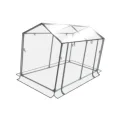 Mini Gewächshaus Zelt Set – Robuste und langlebige Konstruktion für zuverlässigen Indoor und Outdoor Gartenbau von Pflanzen und Blumen – Tragbares Gewächshaus, Transparent, 120 x 60 x 78 cm - Thumbnail 1