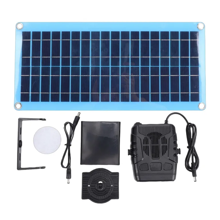 Yunseity 30-W-Solarpanel-Heizung für Hühnerställe und Haustierhäuser, Tragbare Warmwindanlage mit USB- und DC-Anschlüssen für die Gewächshausheizung und das Trocknen Kleiner Räume – Bild 5