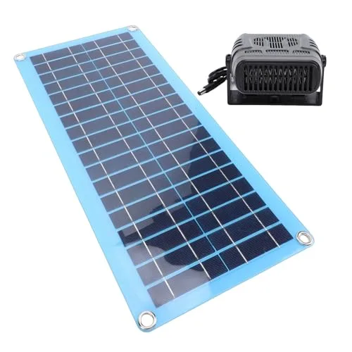 Yunseity 30-W-Solarpanel-Heizung für Hühnerställe und Haustierhäuser, Tragbare Warmwindanlage mit USB- und DC-Anschlüssen für die Gewächshausheizung und das Trocknen Kleiner Räume – Bild 10