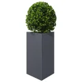 Pflanzkübel Gartenpflanzen Hochbeet Gartenbeet Frühbeet Pflanzkasten Pflanzkübel Blumentopf Blumenkasten Blumenkübel Anthrazit Dreieckig 50x43x75 cm Stahl - Thumbnail 3