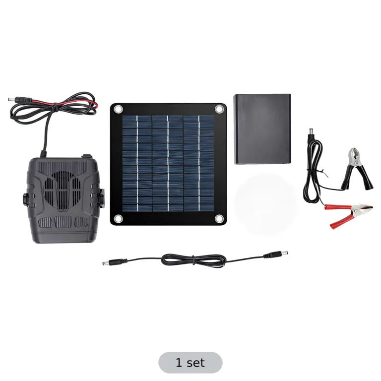 20W Tragbares Solarpanel-Kit mit Heizung und Batteriekasten, Silikon-Solarpanel, leichter Winterwärmer für Auto, Hühnerstall, Gewächshaus, Haustierhaus – Bild 5