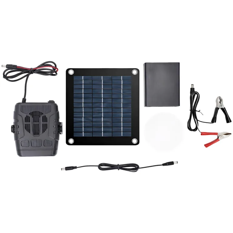 20W Tragbares Solarpanel-Kit mit Heizung und Batteriekasten, Silikon-Solarpanel, leichter Winterwärmer für Auto, Hühnerstall, Gewächshaus, Haustierhaus – Bild 1